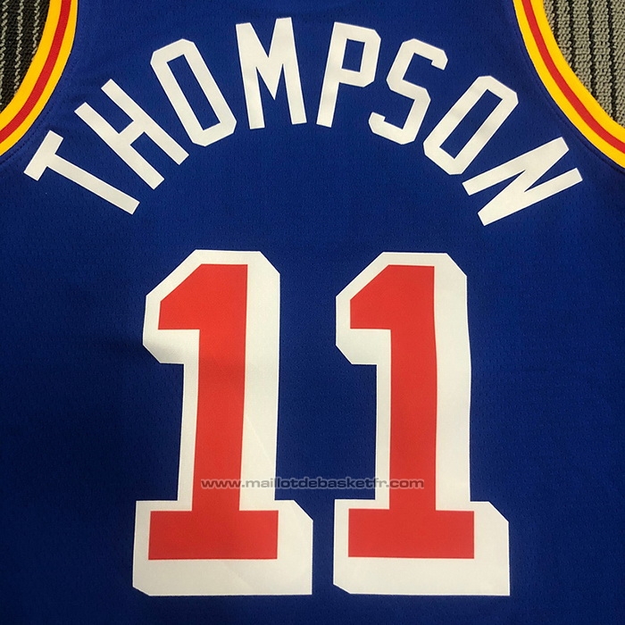 Maillot Golden State Warriors Klay Thompson #11 75th Anniversary Bleu